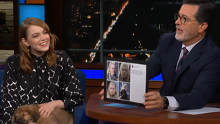 Stephen Colbert interviews Emma Stone, only wants to talk about elves